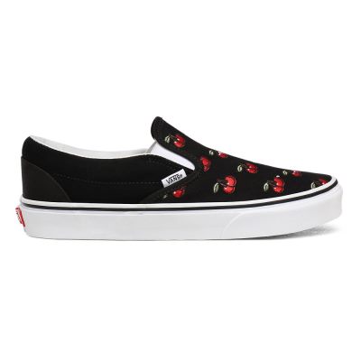Vans Cherries Classic Slip-On - Kadın Slip-On Ayakkabı (Siyah)